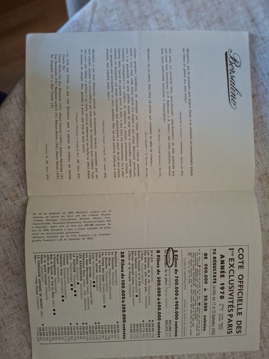 Programa cinema vintage borsalino alain delon belmondo