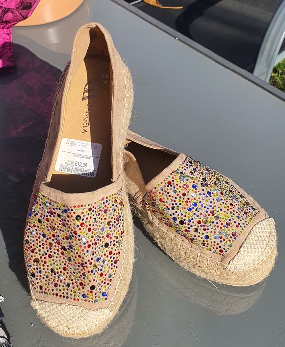 Espadryle na koturnie r39