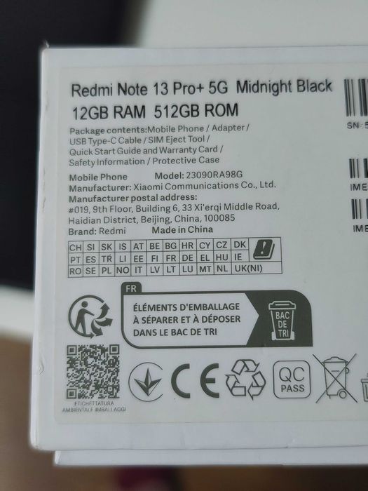 Sprzedam REDMI NOTE 13 PRO + 5G/12gb/512gb