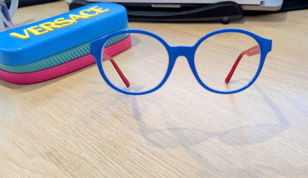 dziecięce okulary korekcyjne Versace + pudełko