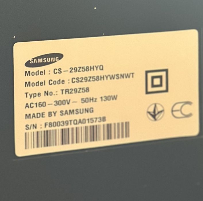 Телевізор Samsung 29' діагональ (CS-29Z58HYQ)