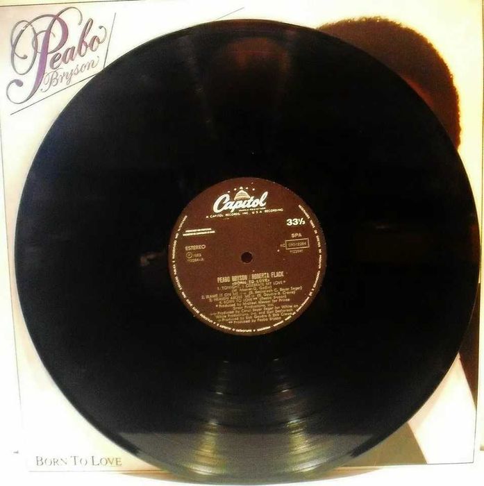 Roberta Flack Peabo Bryson /- Born To Love - LP - 33 RPM - 12" - 1983