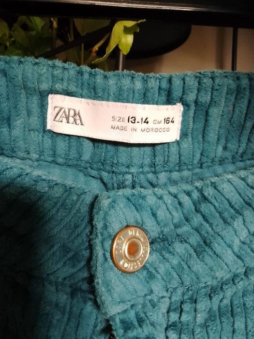 Spodnie Zara sztruks 164