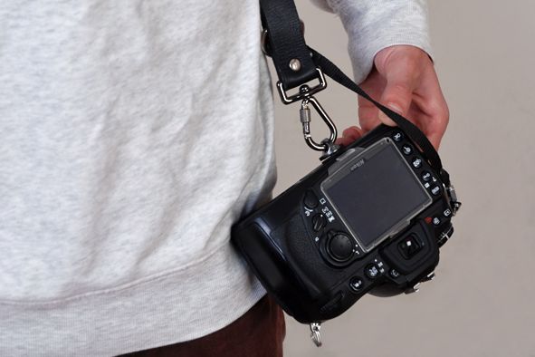 Strap/Alça Dupla Couro Verdadeiro p. Maq.Foto. Nikon Canon Fuji Sony