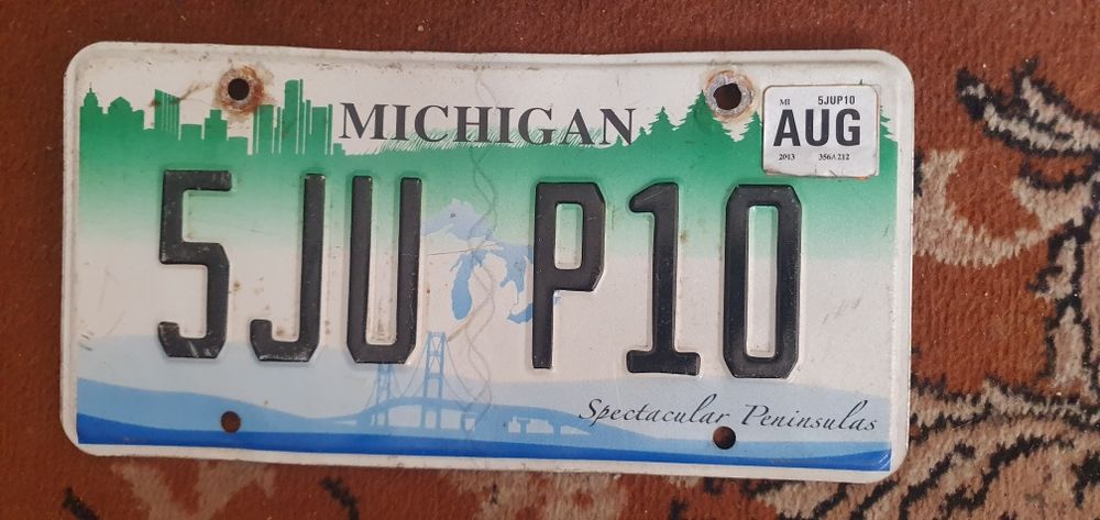Michigan tablica rejestracyjna USA oryginal