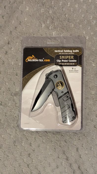Nóz składany Helikon-Tex Sniper Clip Point Combo