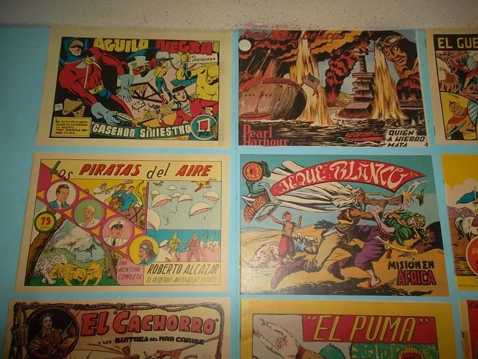 COMICS TEBEOS ANTIGOS - GUERR. DEL ANTIFAZ, CAP. TRUENO, EL PUMA...