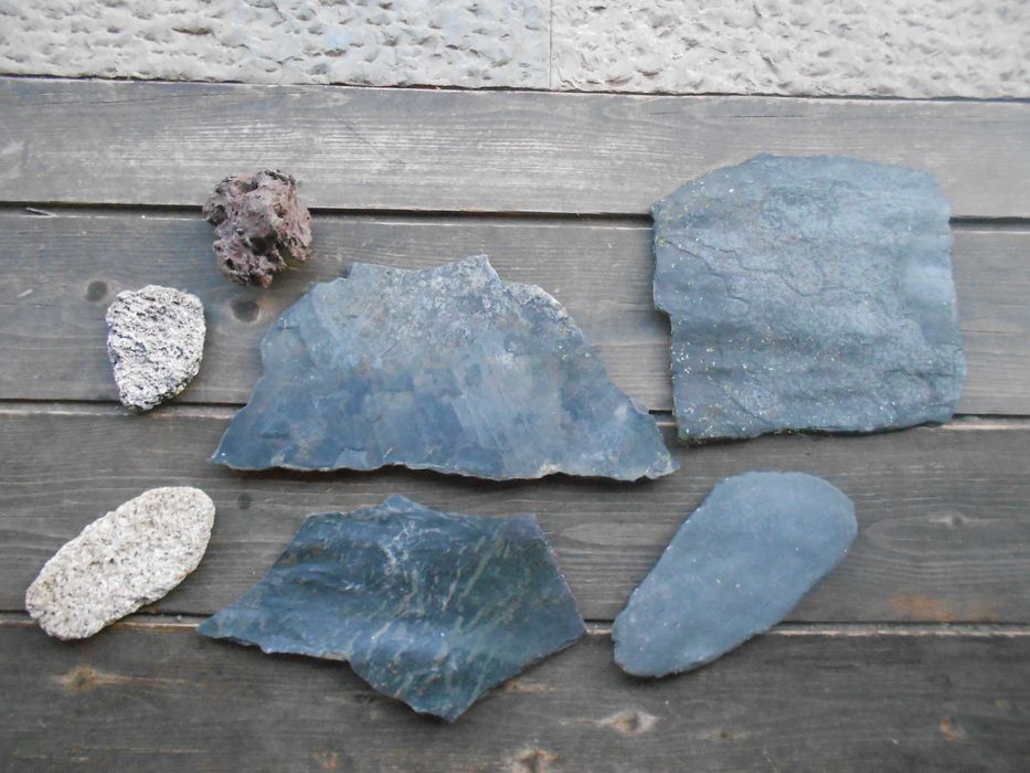 Conjunto pedras rochas lajes decoracao aquario terrario