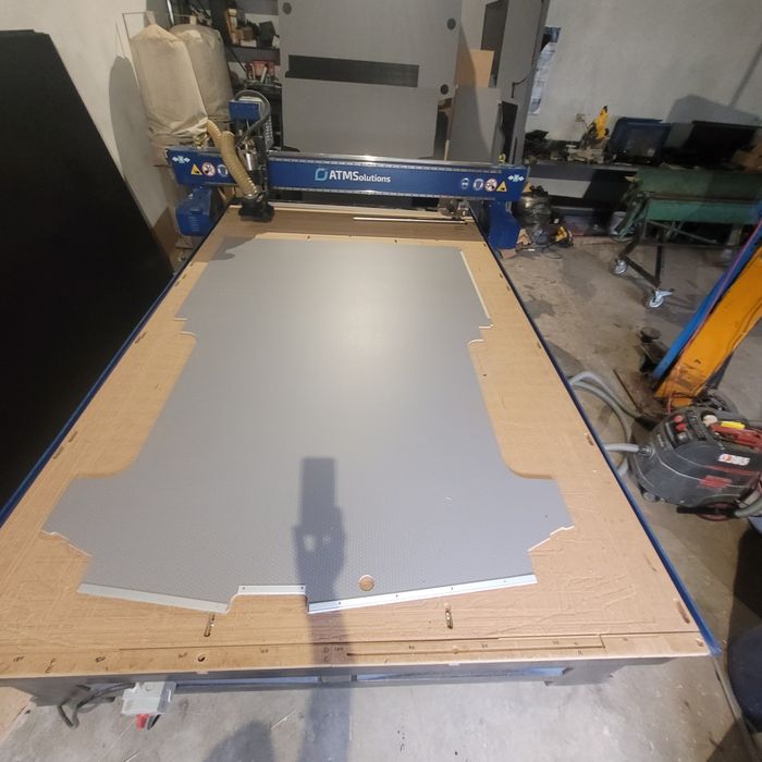 Podłoga, zabudowa Ford Transit Custom, płyta antypoślizgowa sklejka