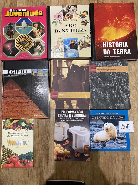 Livros diversos - 5€ cada - literatura e tecnicos