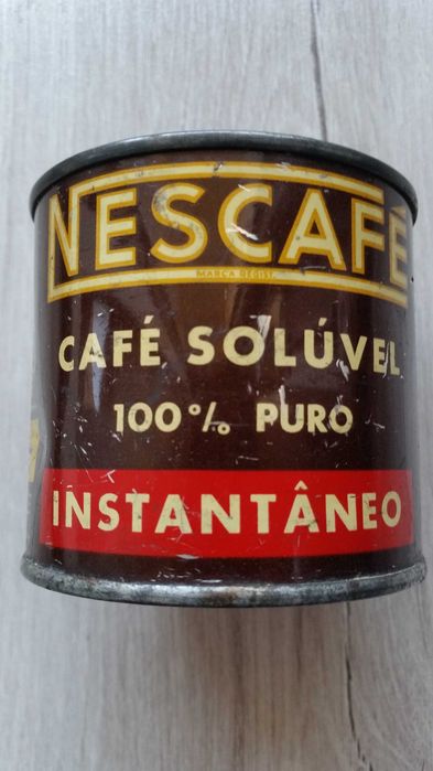 Metalowa puszka po kawie Nescafe Instant - vintage