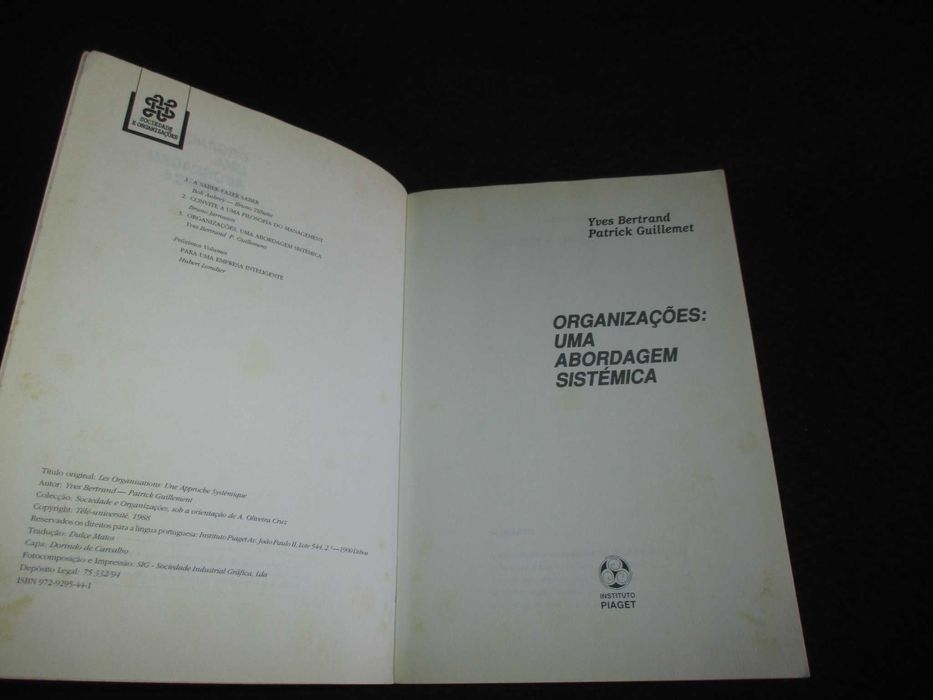 Livro Organizações Uma Abordagem Sistémica