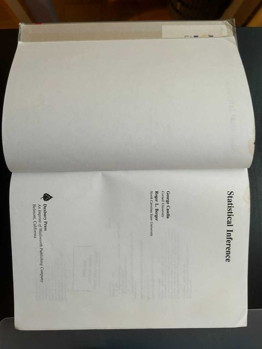 Statistical Inference - George Casella, Roger L. Berger - 1ª Edição