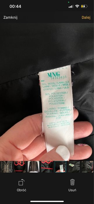 Marynarka Mango 38 wełna