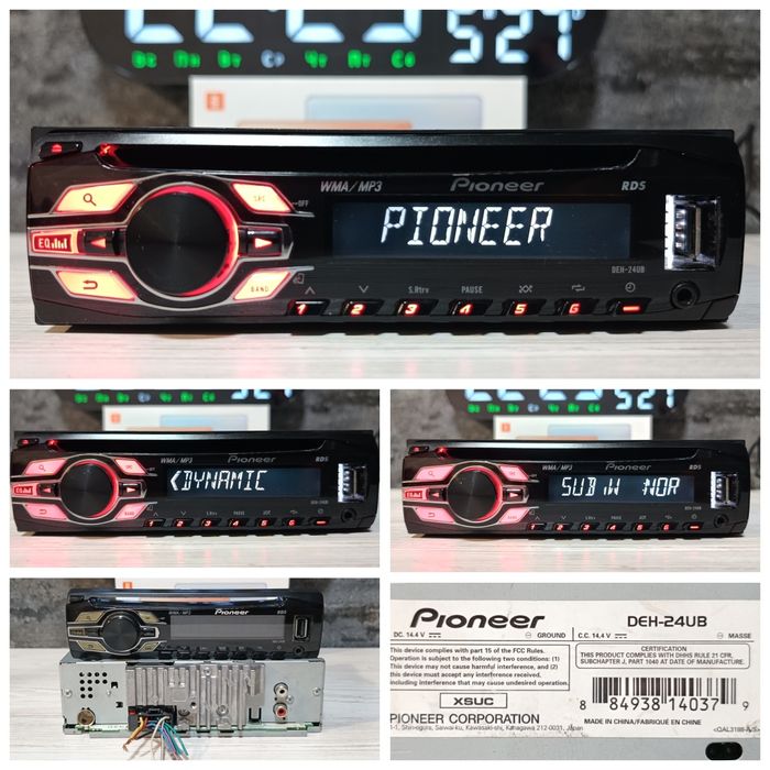 Pioneer Deh-x/Bluetooth audio system
