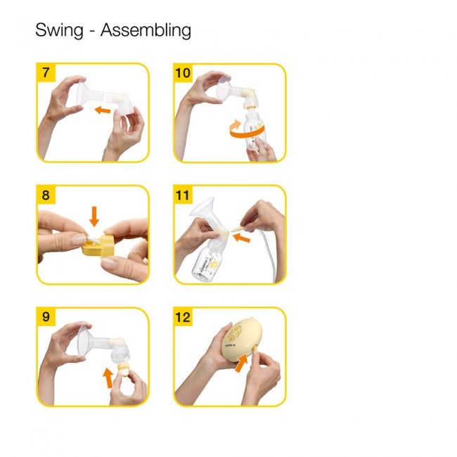 Молокоотсос молоковідсмоктувач електричний Medela swing+ система Кальм