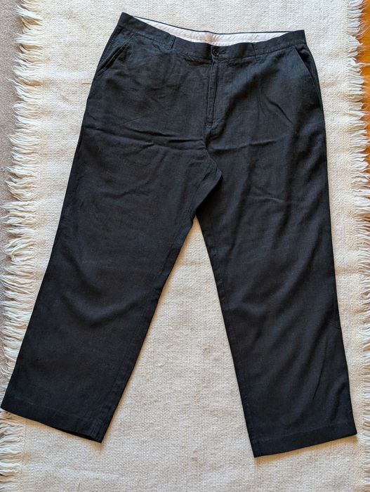 Spodnie męskie lniane