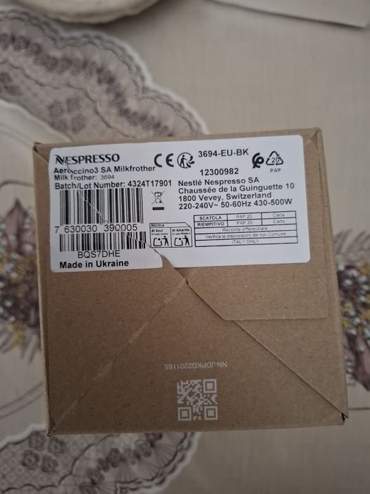 Aeroccino 3 Nespresso NOVO