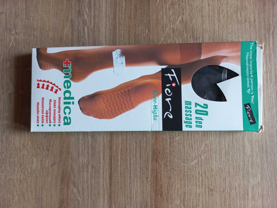 podkolanówki damskie Fiore 20 den massage