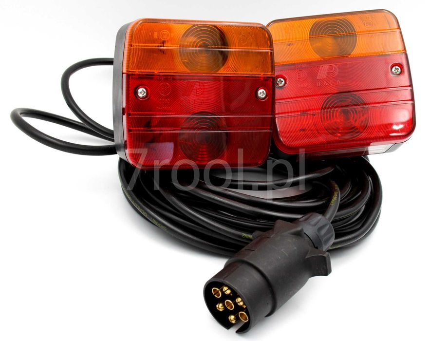 Zestaw lamp do maszyn rolniczych, przyczepek do przykręcenia