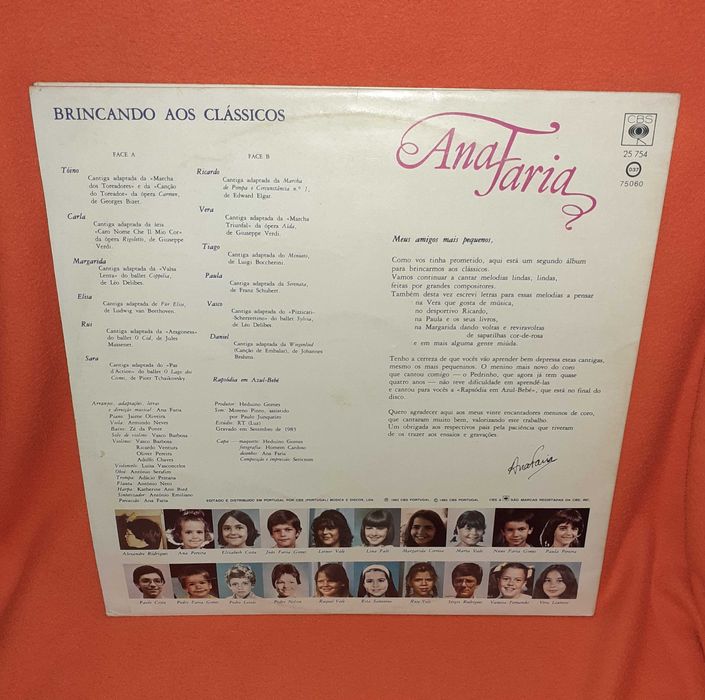 Disco Vinil - Ana Faria