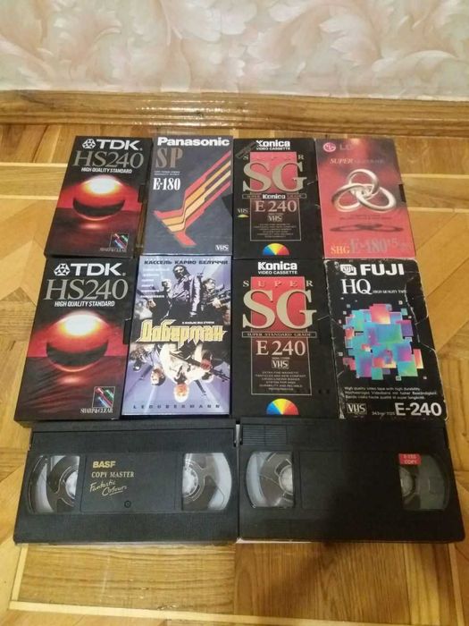 видеокассеты бу TDK Basf panasonic konica LG