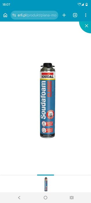 Pianki montażowe firmy soudal