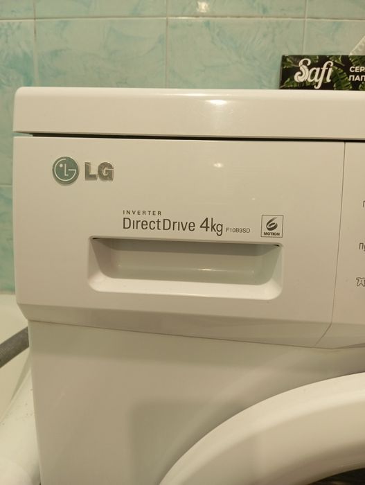 Супер-рабочая! LG F10B9SD 4 кг — узкая стиральная машина, Direct Drive