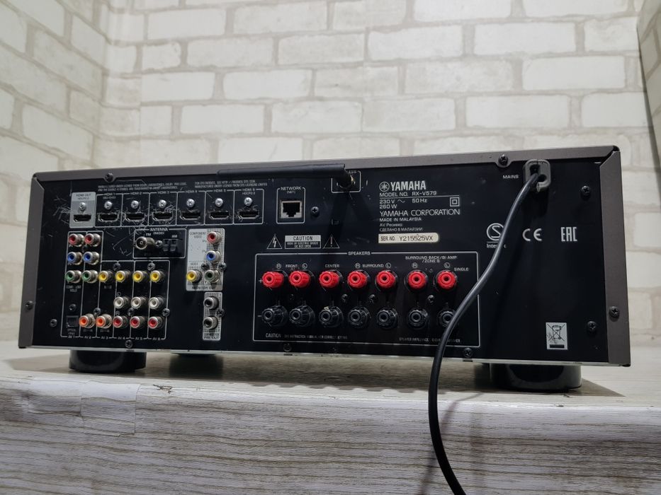7.2 AV ресивер YAMAHA RX-V579, *7x115 Вт, Wi-Fi,Bluetooth,AirPlay,ARC