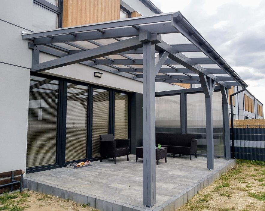 Zadaszenie tarasu poliwęglan szkło lamele pergola  zamów na 2026r.