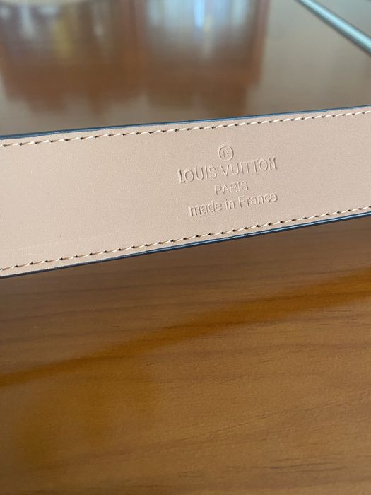 Cinto Louis Vuitton preto e cinzento