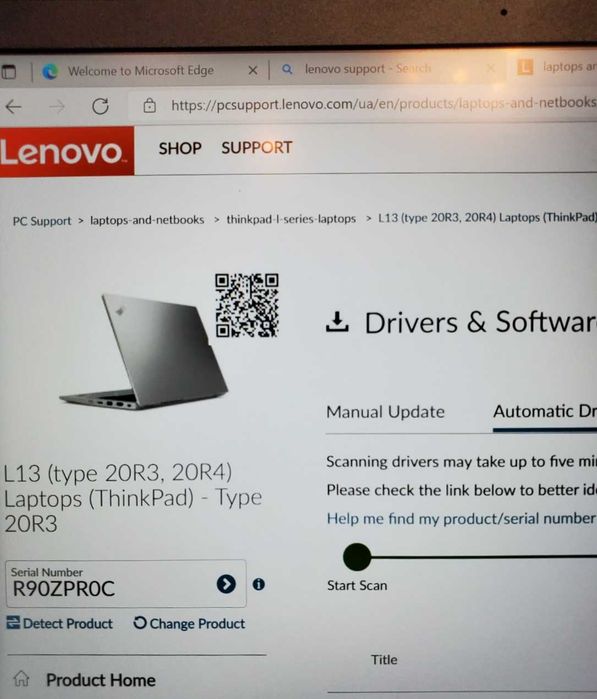 Lenovo ThinkPad L13 i7-10510U  8GB 256 SSD, FHD IPS