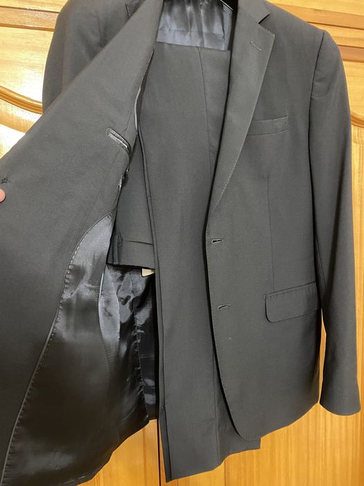 Fato Slim Fit Preto - Massimo Dutti