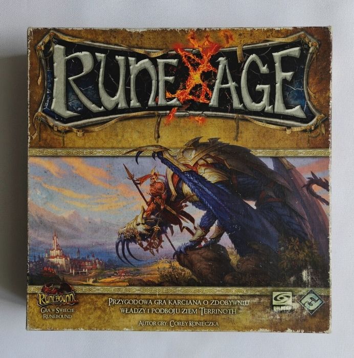 Gra karciana Rune Age (Runebound), polska edycja, 100% komplet