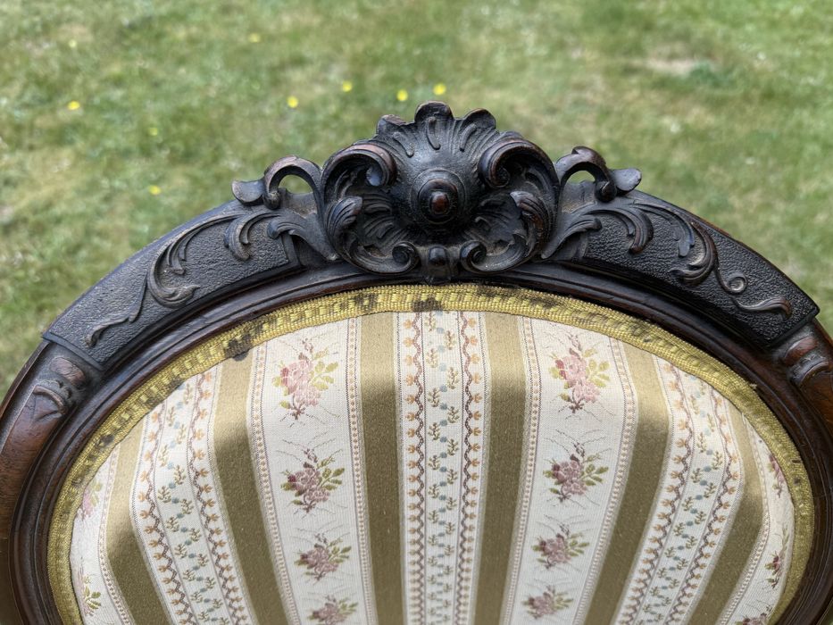 Krzeslo fotel drewniany ludwikowski