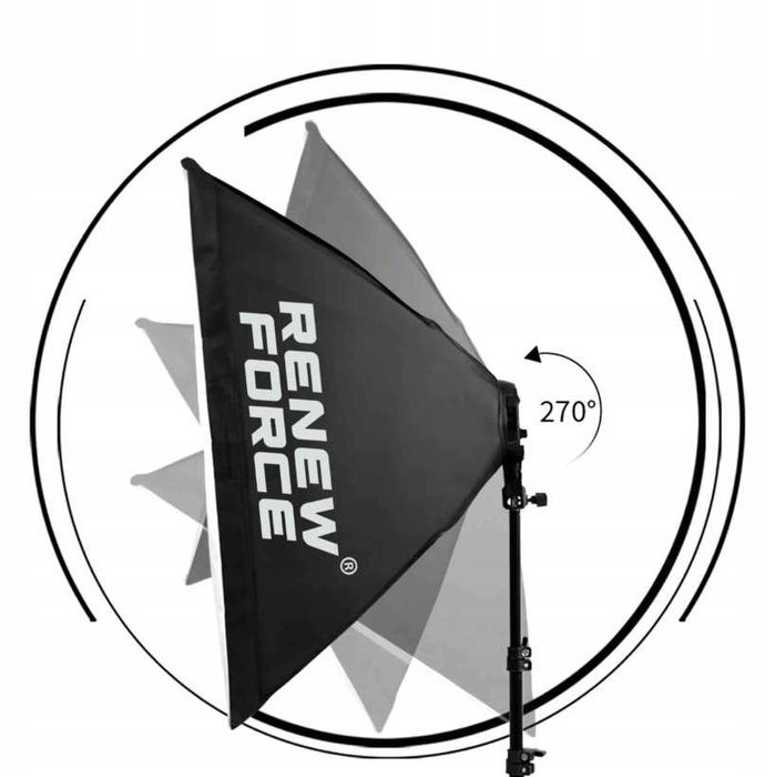 Zestaw Lamp Studyjnych 2x Softbox 50x70 LED Statywy Fotografia NOWE