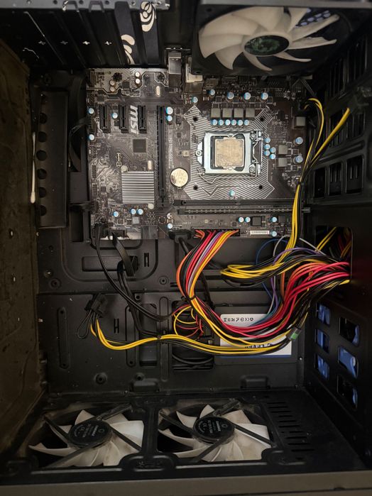 Материнська плата + процесор MSI H110-S03 сокет LGA1151, процесор intel I5+кулер