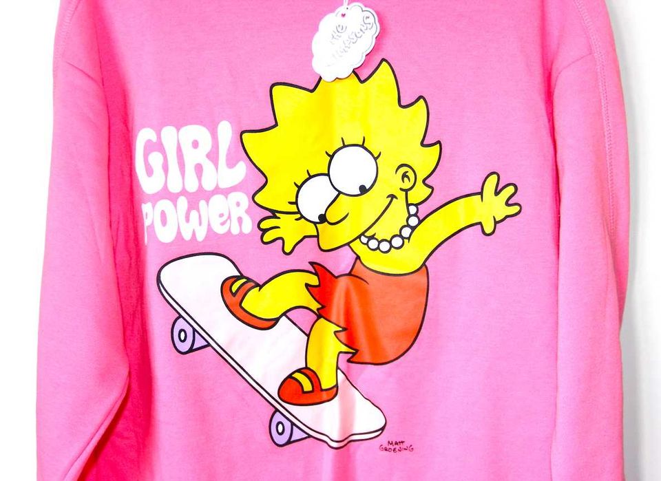 The Simpsons Simpson Simpsonowie różowa bluza bluzka s 36 xs 34 m 38
