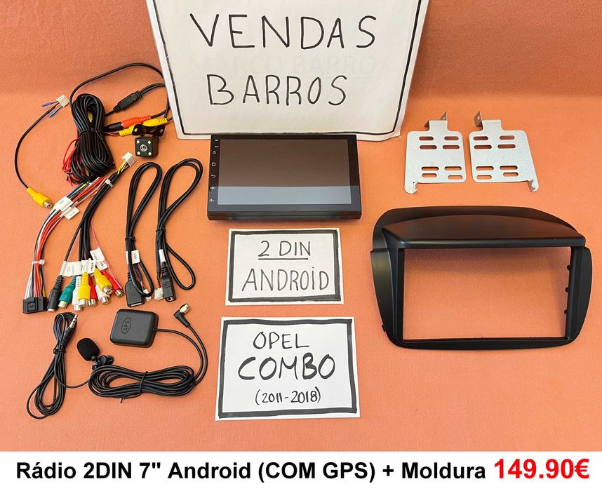 Rádio 2DIN • OPEL Combo C / D (2001 a 2018) • Android GPS [4+64GB]