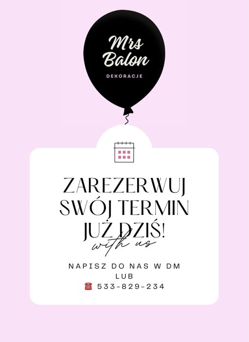 Ścianki balonowe na różne okazje