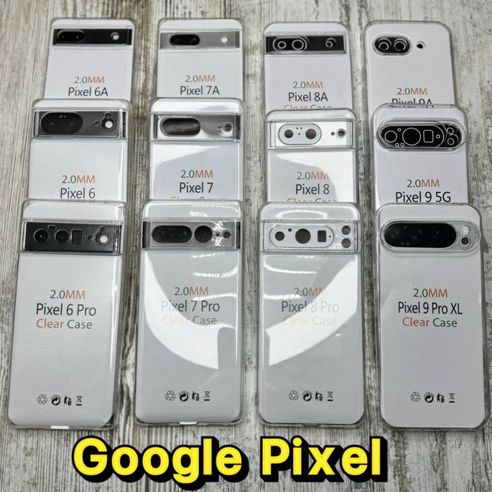 Чехол силикон Clear Case 2 mm на Google Pixel 7 Pro/ 8 Pro/ 9 Чохол