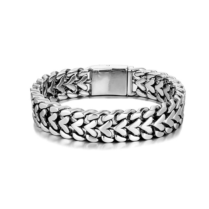 Масивний чоловічий браслет медична сталь ширина 16мм довжина 22см