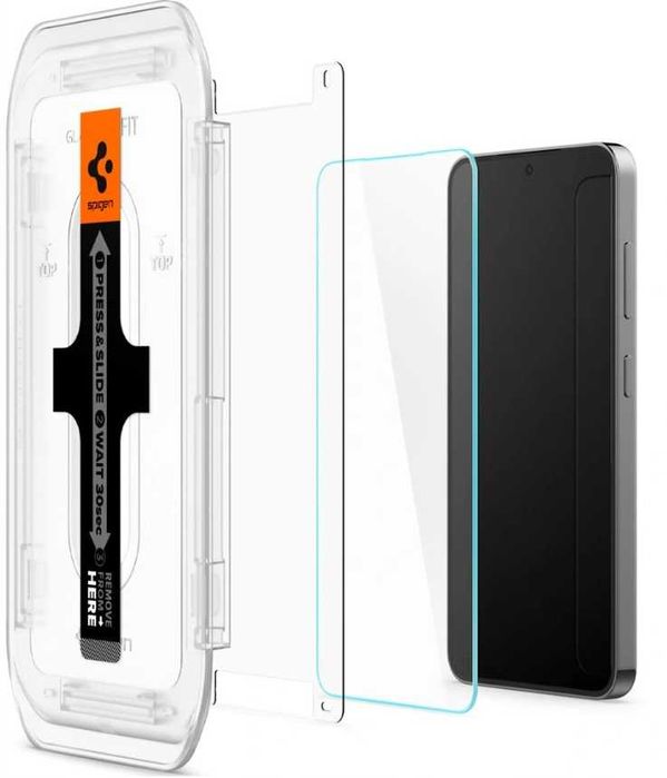 2-PAK Szkło Hartowane Spigen Do Samsung Galaxy S24  (EZ FIT, Glas.tR)