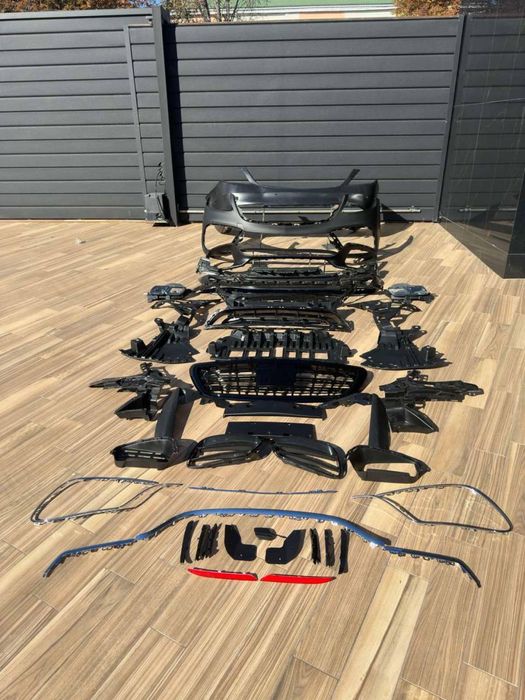 Рестайлинг S63 AMG для Mercedes S-Class W222 обвес фары фонари решетка