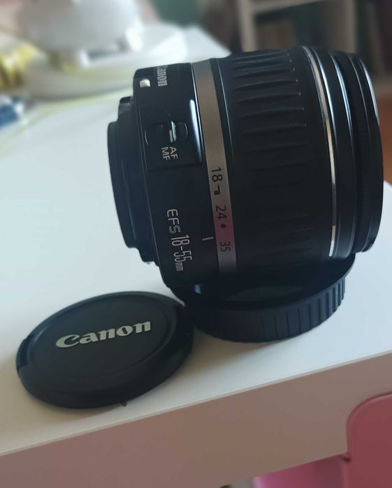 Lente Canon EFS 18- 55 mm + filtro UV