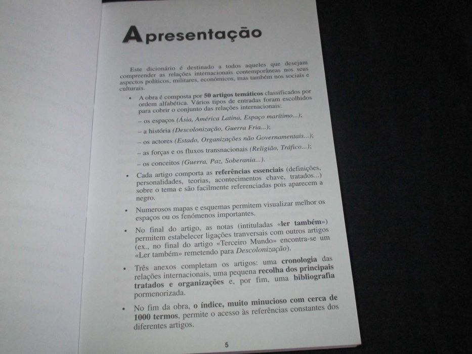 Livro Dicionário das Relações Internacionais Pascal Boniface