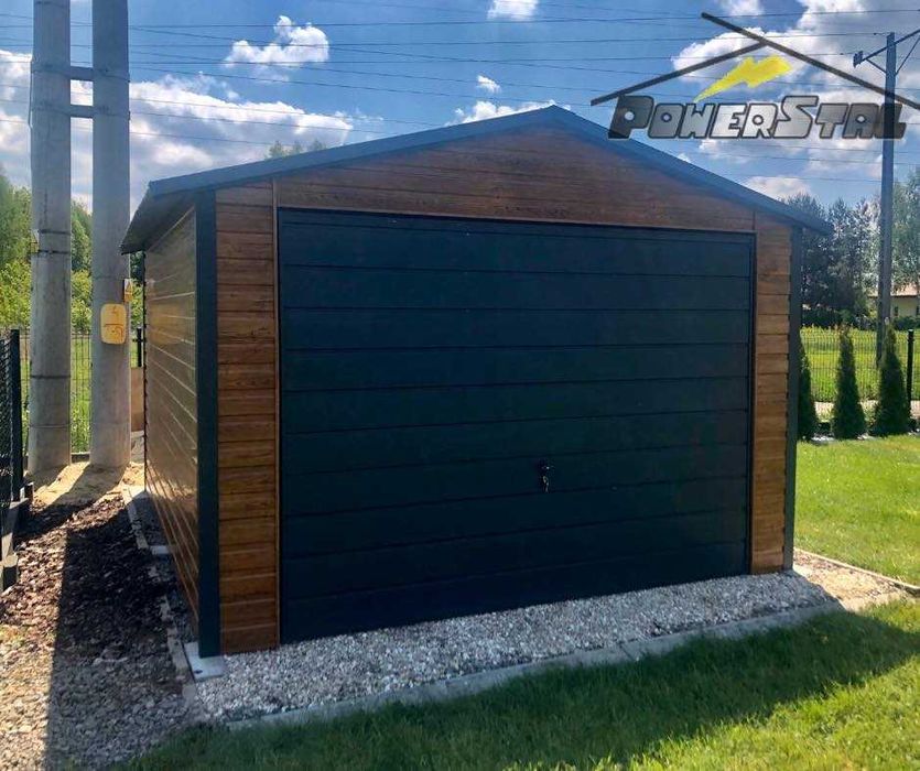 Garaż blaszany Konstrukcja profil zamknięty OCYNKOWANY