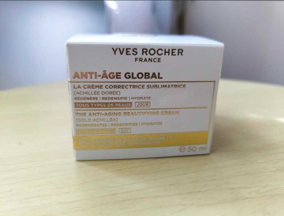 Krem do twarzy na dzień od Yves Rocher serią Anti-Age Global, 50ml