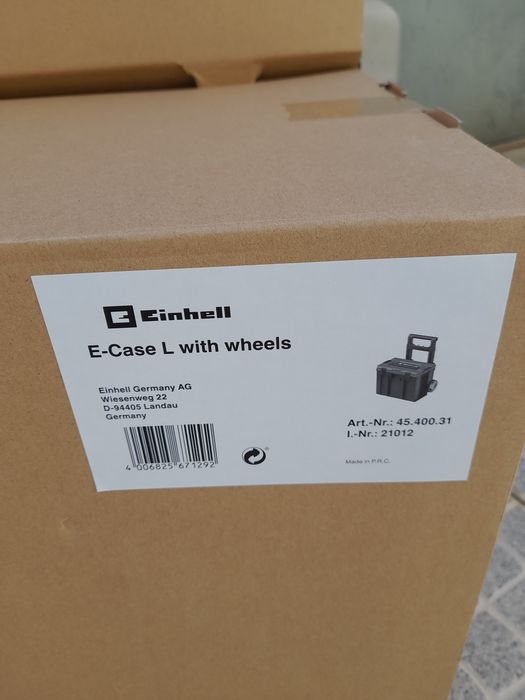 Caixa de transporte einhell com rodas