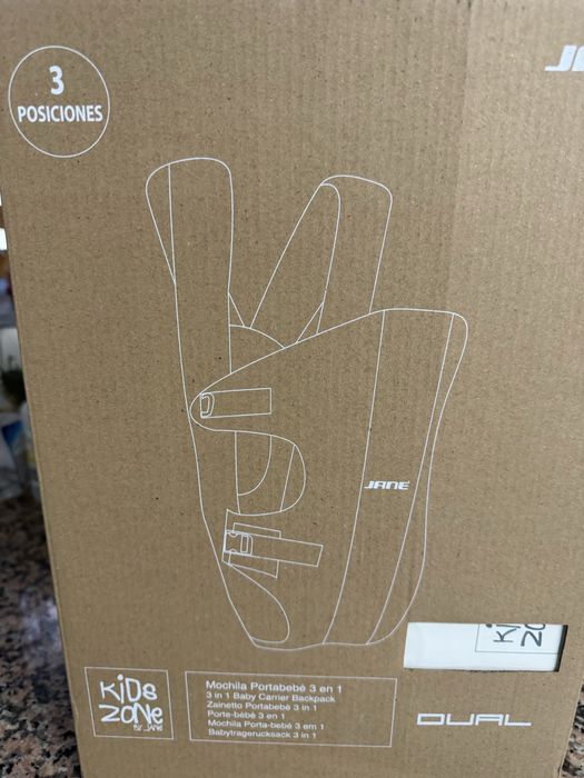 Marsúpio porta-bebés cinza